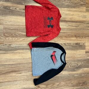 3T Toddler Boy Under Armour Nike Long Sleeve Top Bundle Lot